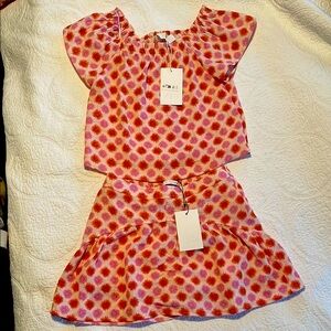 Zara Kids Matching Skirt and Blouse Set